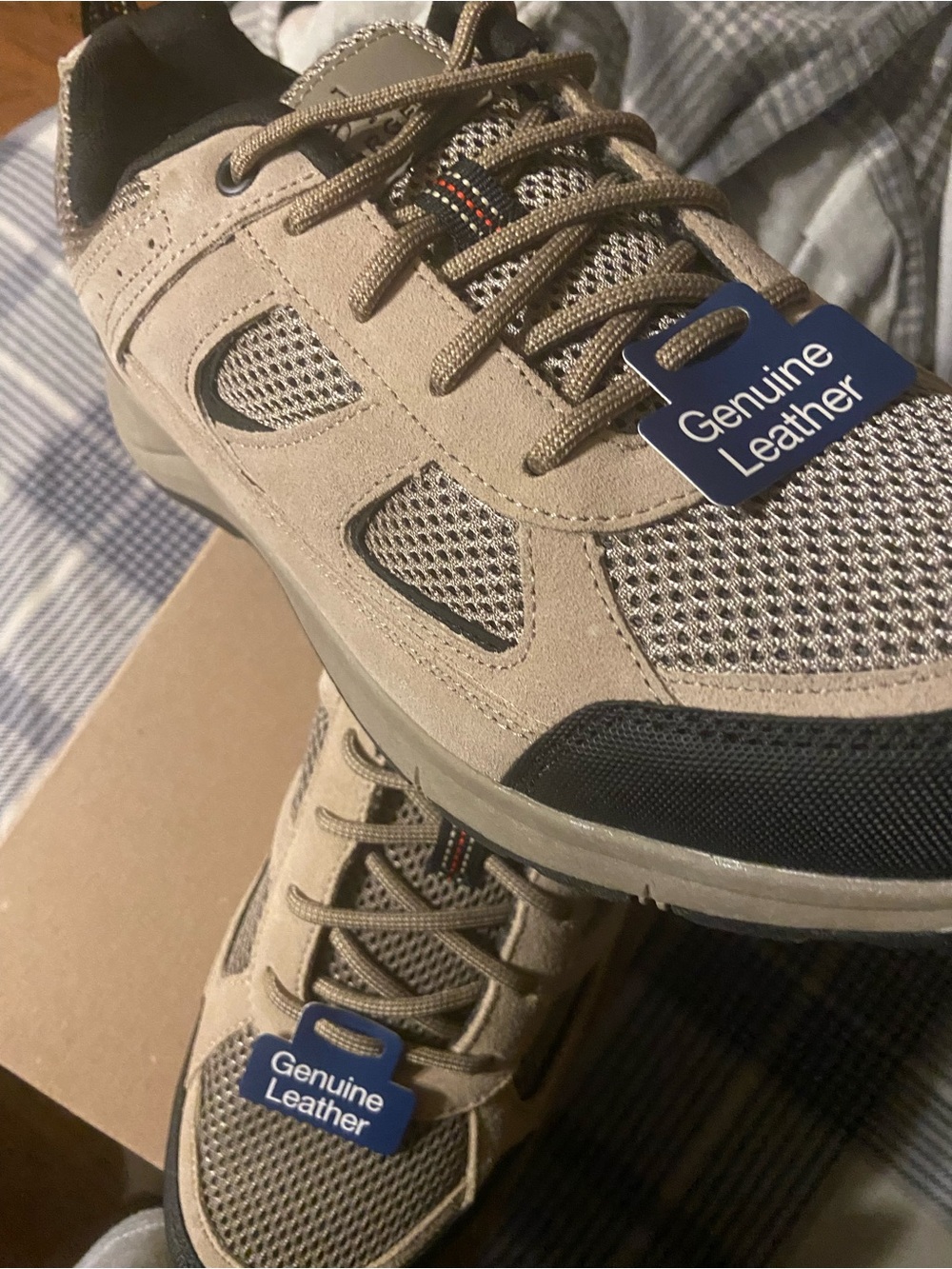 George Men's Athletic Sneakers in Taupe and Black